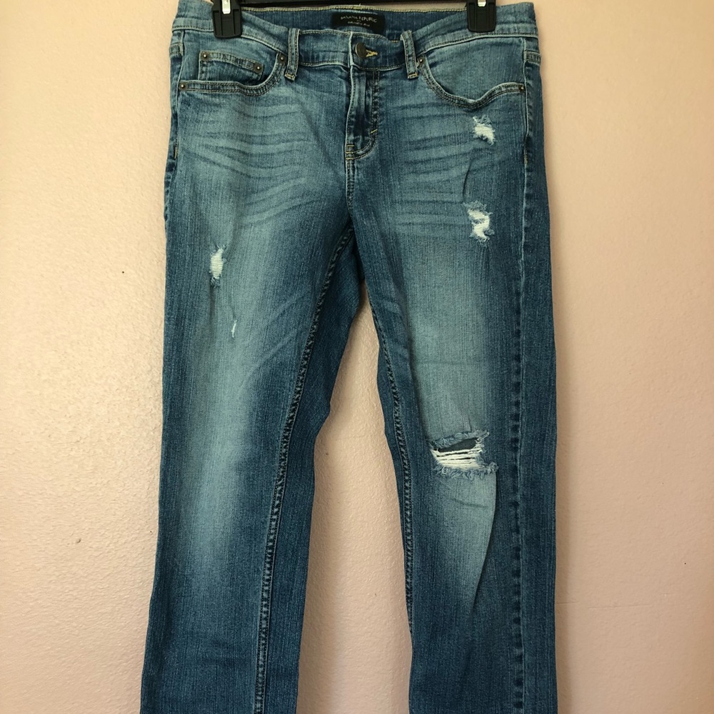 Distress boyfriend jeans